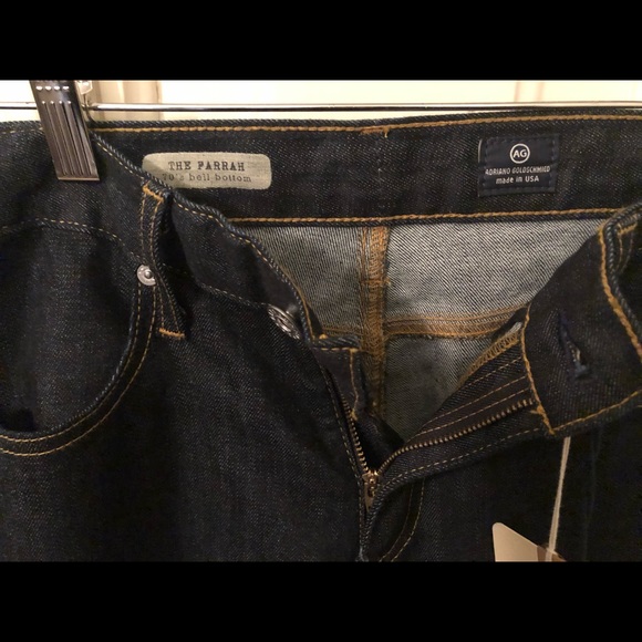 Dark Wash 70’s Bell Bottom Cut - Picture 5 of 6